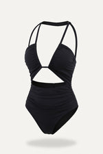 Cut-Out Swimsuit — Black