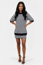 Striped Co-Ord Set — Coffee White Stripe