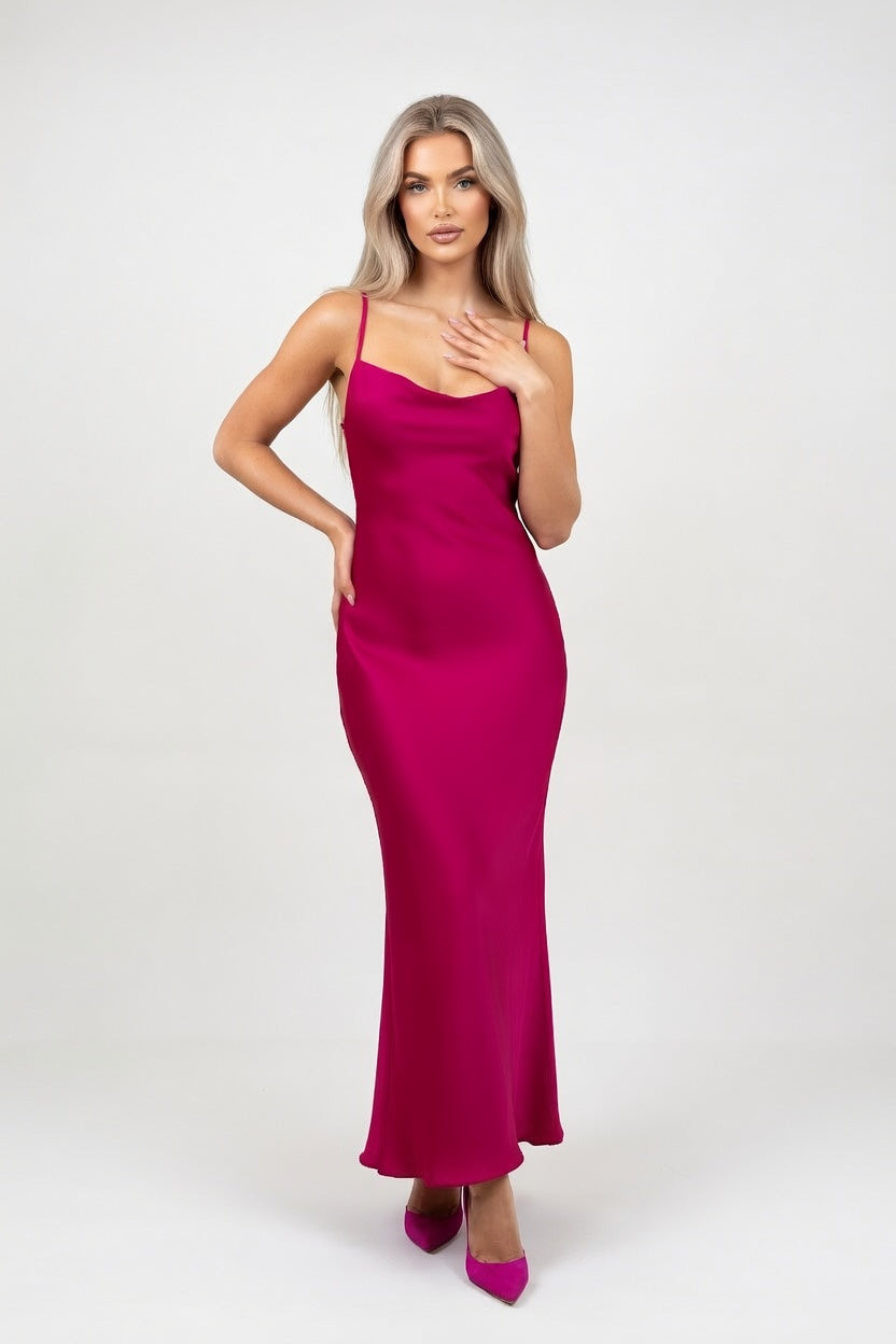 Mesh Backless Halter Dress — Light Green
