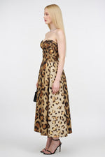 Leopard Print Halter Mini Dress — side view