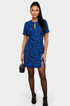 Printed Jersey Mini Dress