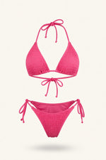 Cross-Front Bikini Set — Pink