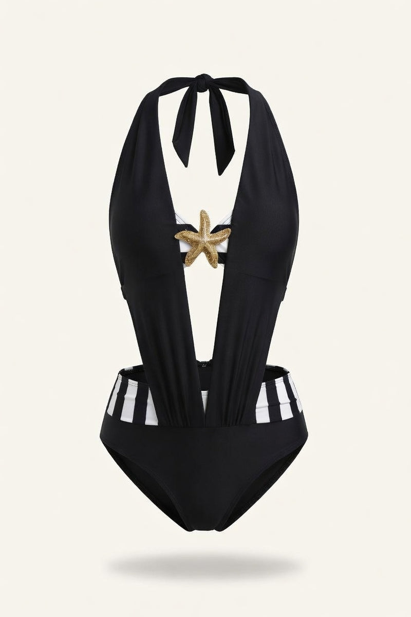 Structured One-Piece Swimsuit — front view