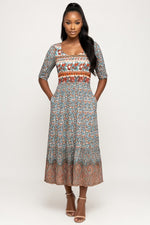 Printed Maxi Dress — Placement Print 2