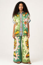 Graffiti Print Blazer Set — Multicolour