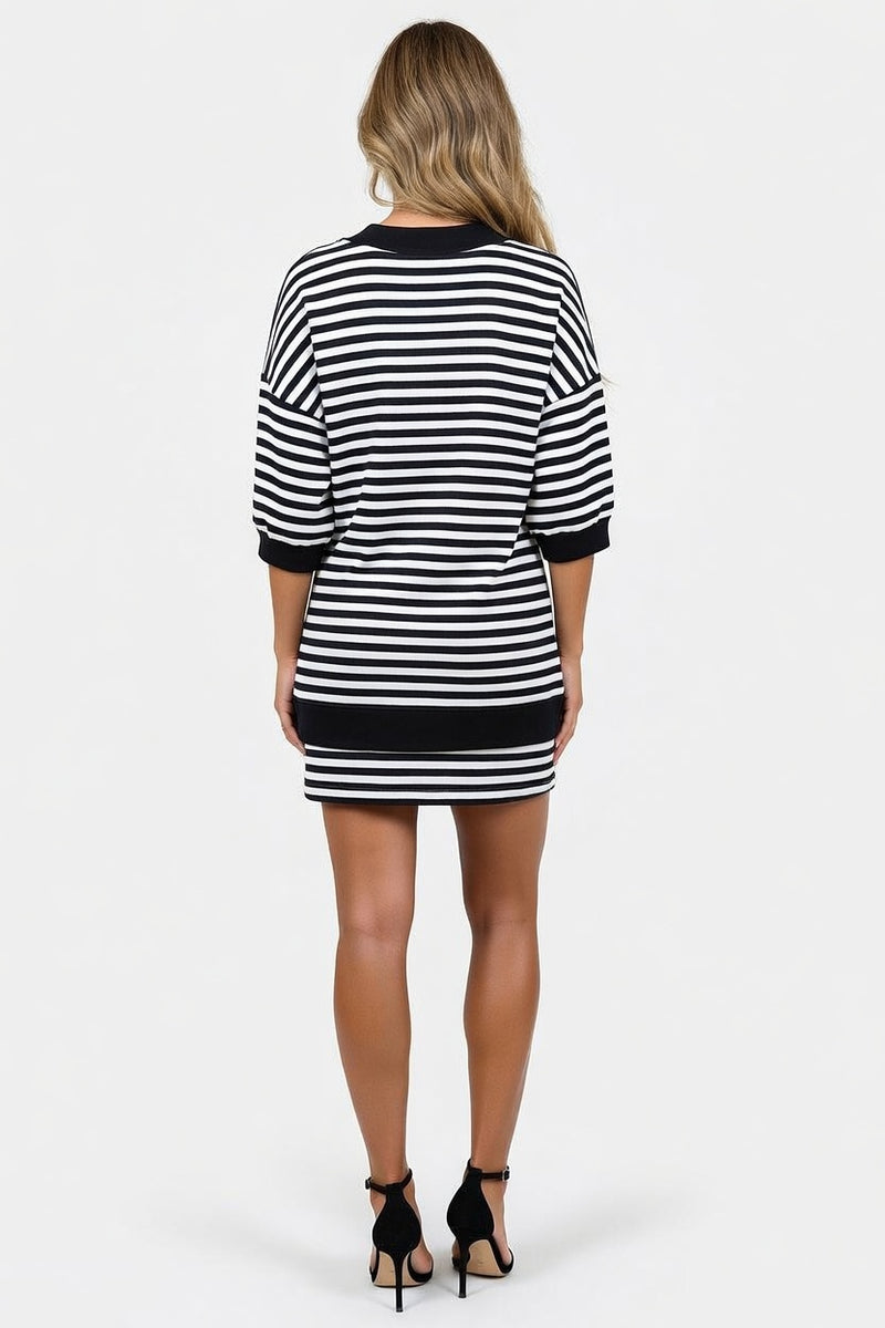 Striped Co-Ord Set — back view