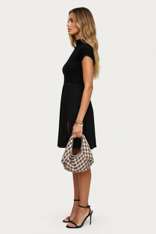 Pleated Midi Dress — side view