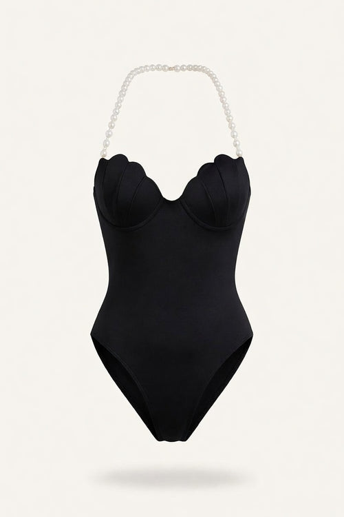 Shell Cup One-Piece Swimsuit — front view