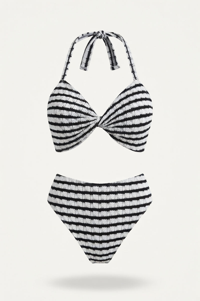 Contrast Bikini Set — front view