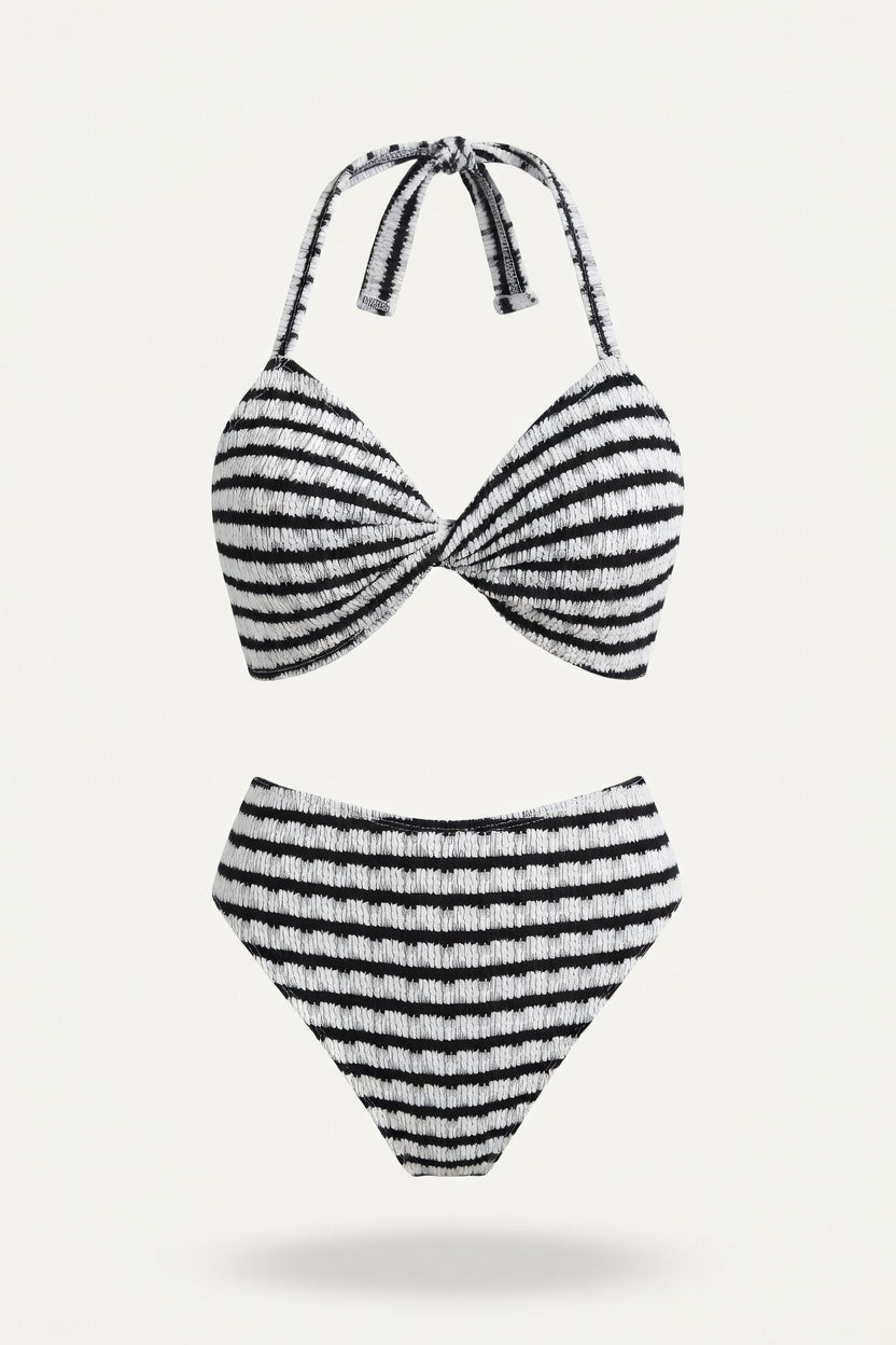 Contrast Bikini Set — front view
