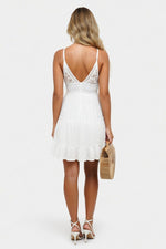 Lace Splice Cami Dress — back view