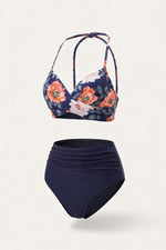 High Waist Split Bikini Set — front view