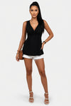 Twisted Front Sleeveless Top