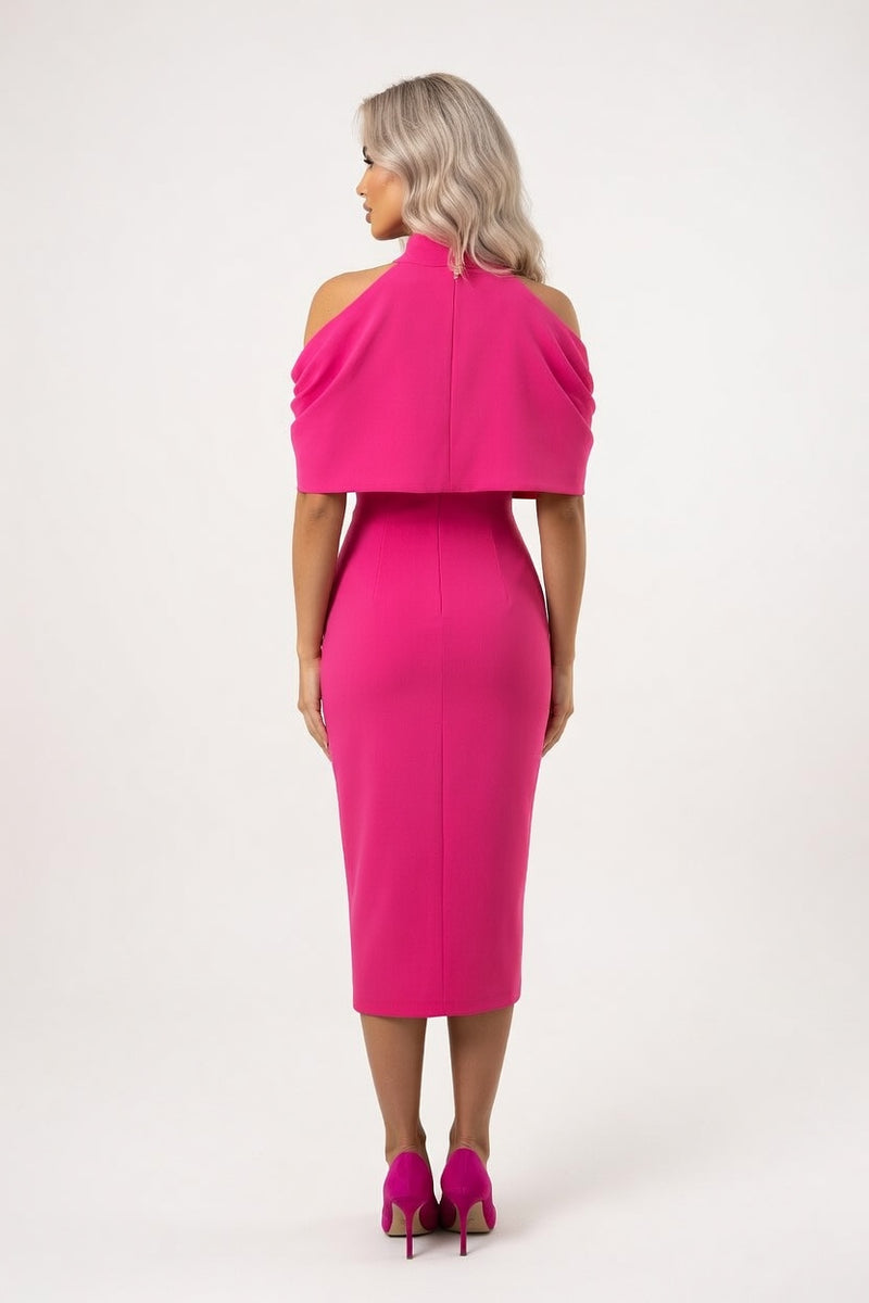 Halter Neck Bodycon Midi — back view