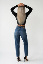 Backless Round Neck Top — back view