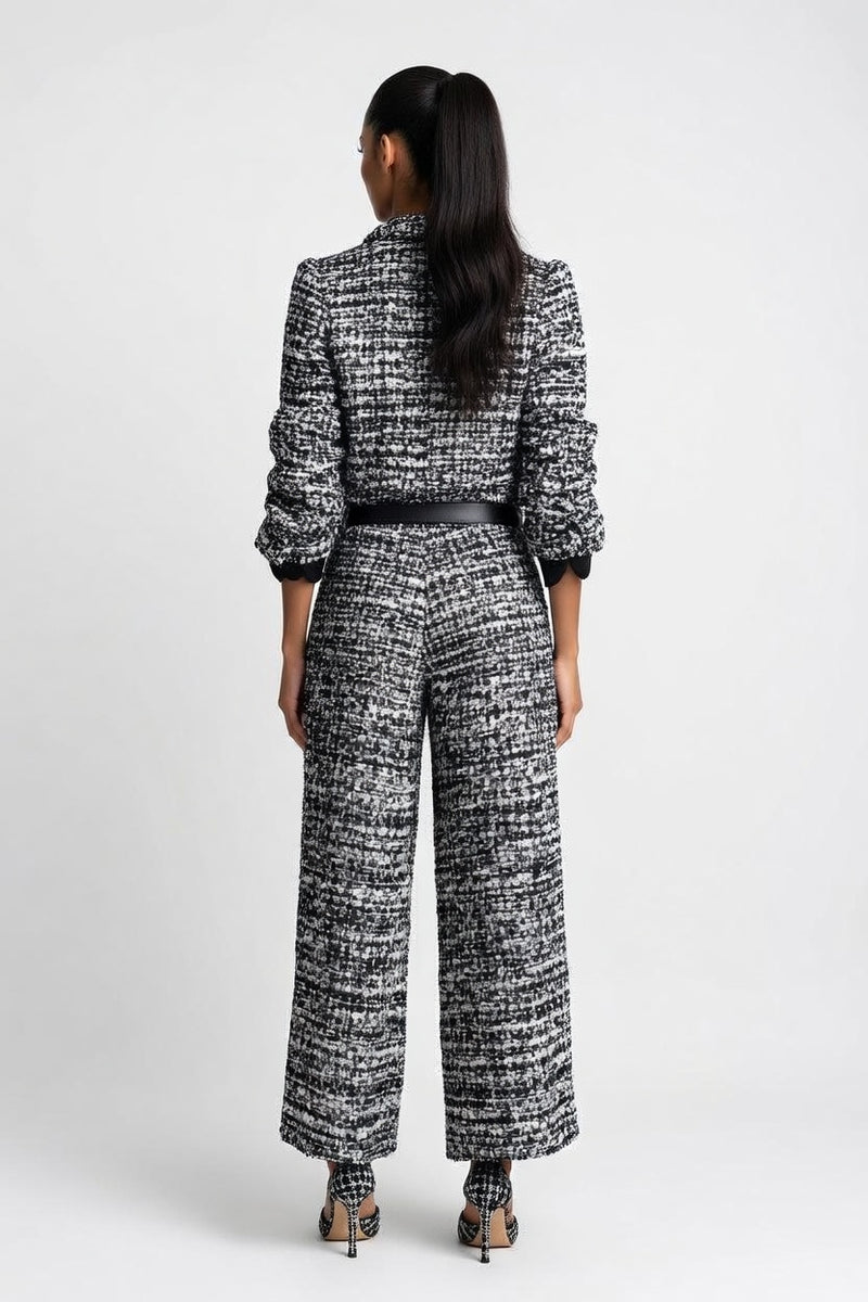 Tailored Blazer Wide Leg Co-ord — back view