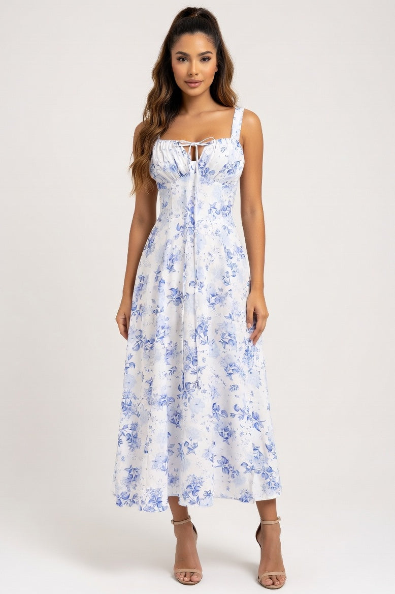 Strappy Back Maxi Dress — Blue Print