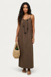 Backless Halter Maxi Dress