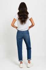 Slub Cotton Crew Neck Tee — back view