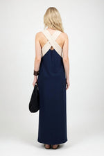 Cross Back Maxi Dress — back view