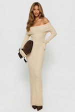 One Shoulder Bodycon Dress — Cream White