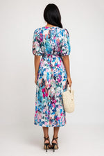 Printed Midi Dress — back view