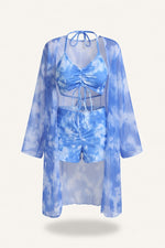 Mesh Three-Piece Swimwear Set — Pattern 11