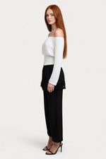One Shoulder Pleated Top — side view