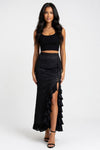 Gothic Fishtail Maxi Skirt