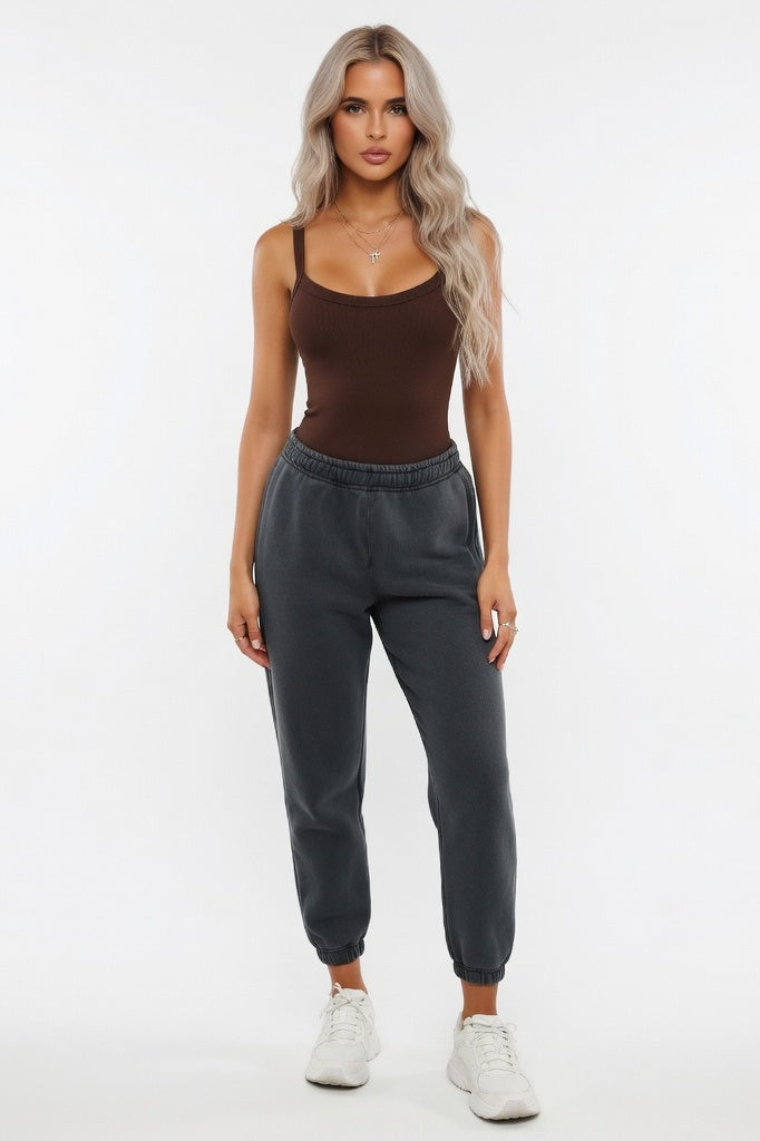 Halter Bodysuit — Coffee Brown