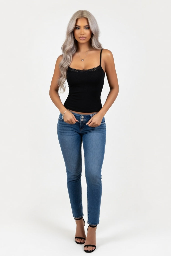 Threaded Camisole — Black