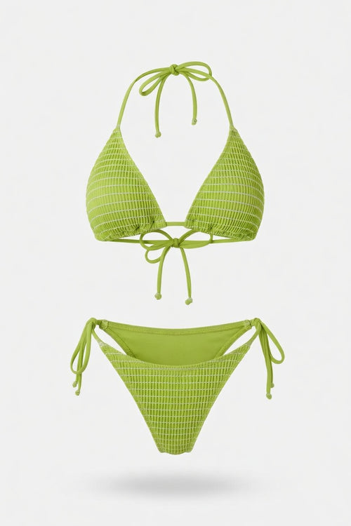 Cross-Front Bikini Set — front view