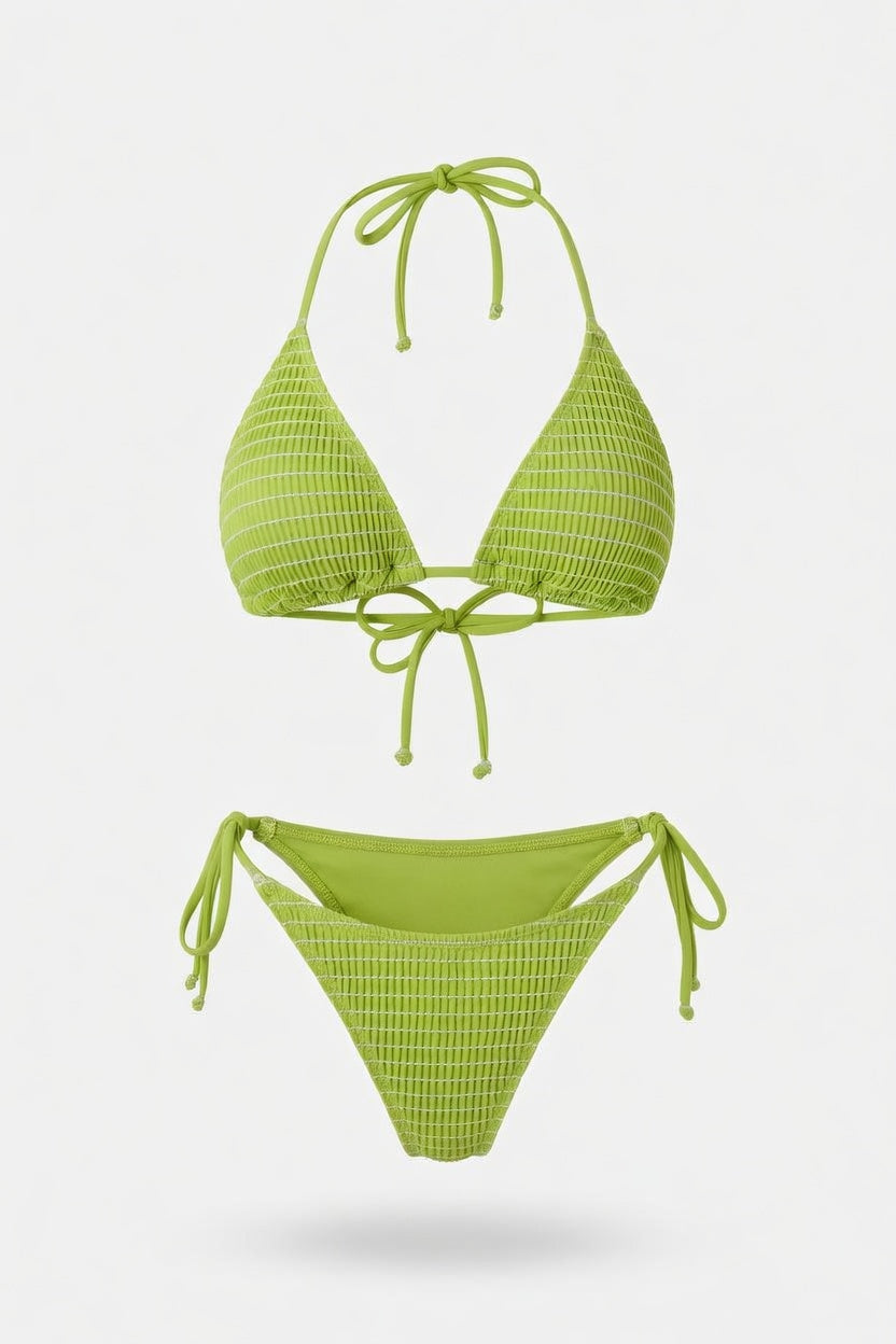 Cross-Front Bikini Set — front view