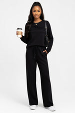 Tailored Co-ord Set — Black