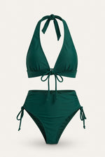 Multi-Color Twist Bikini Set — Dark Green