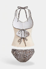 Leopard Print Bikini Set — back view