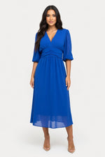 Chiffon Mini Dress — Blue