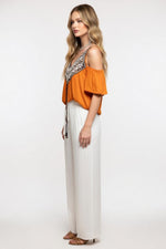 Digital Print V-Neck Vest — side view