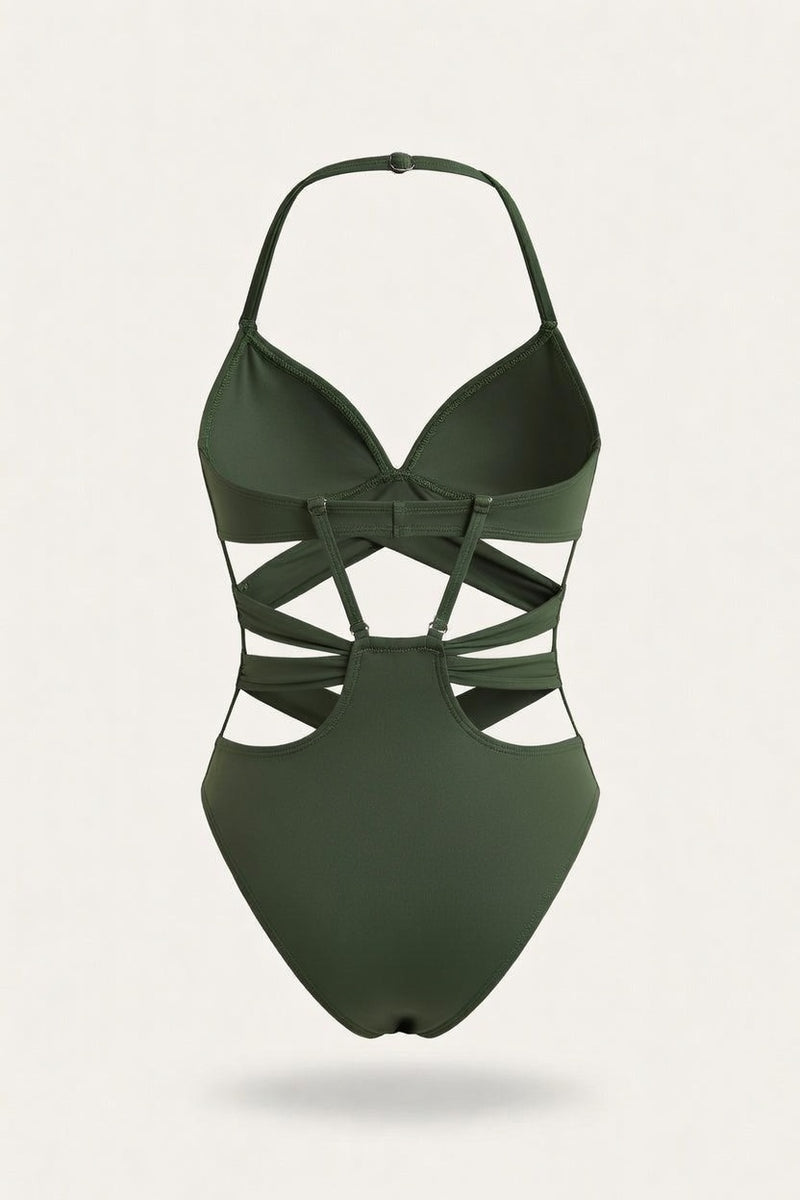 High Waist Cut-Out Bikini — back view