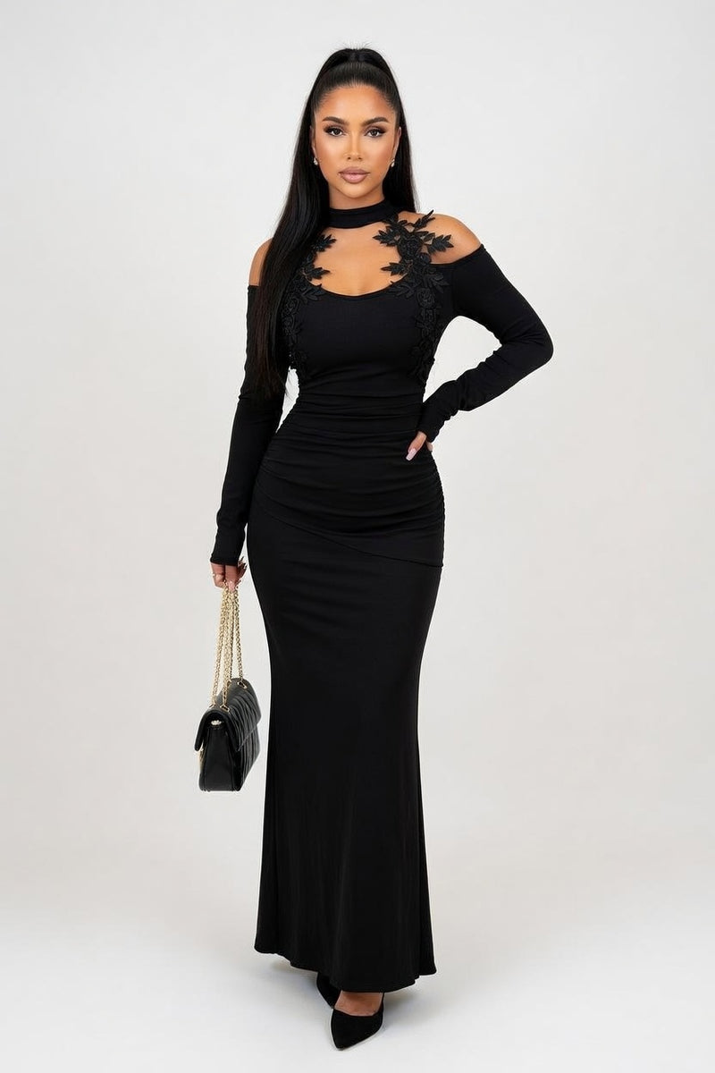 Lace Bodycon Dress — front view