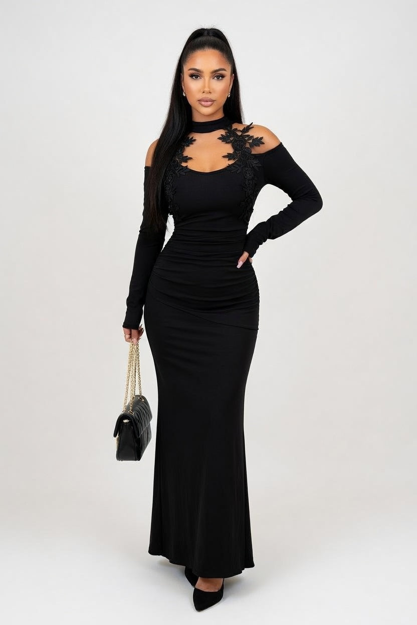 Lace Bodycon Dress — front view