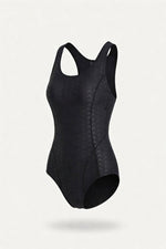 Shark Skin Texture Swimsuit — side view