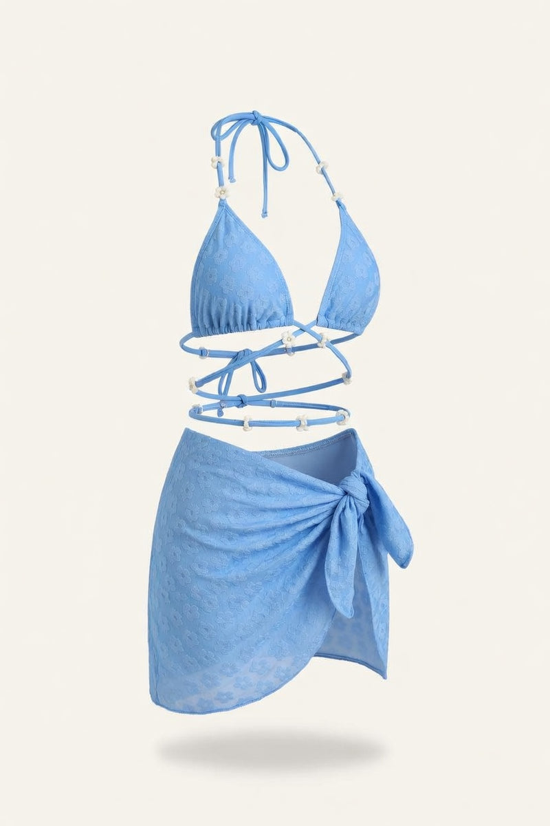 Structured Bikini Three-Piece Set — side view