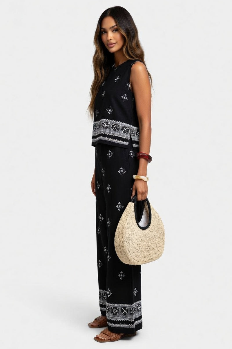 Printed Two-Piece Co-ord Set — side view