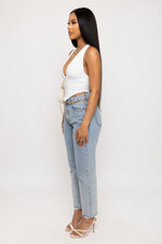 Backless Halter Top — side view