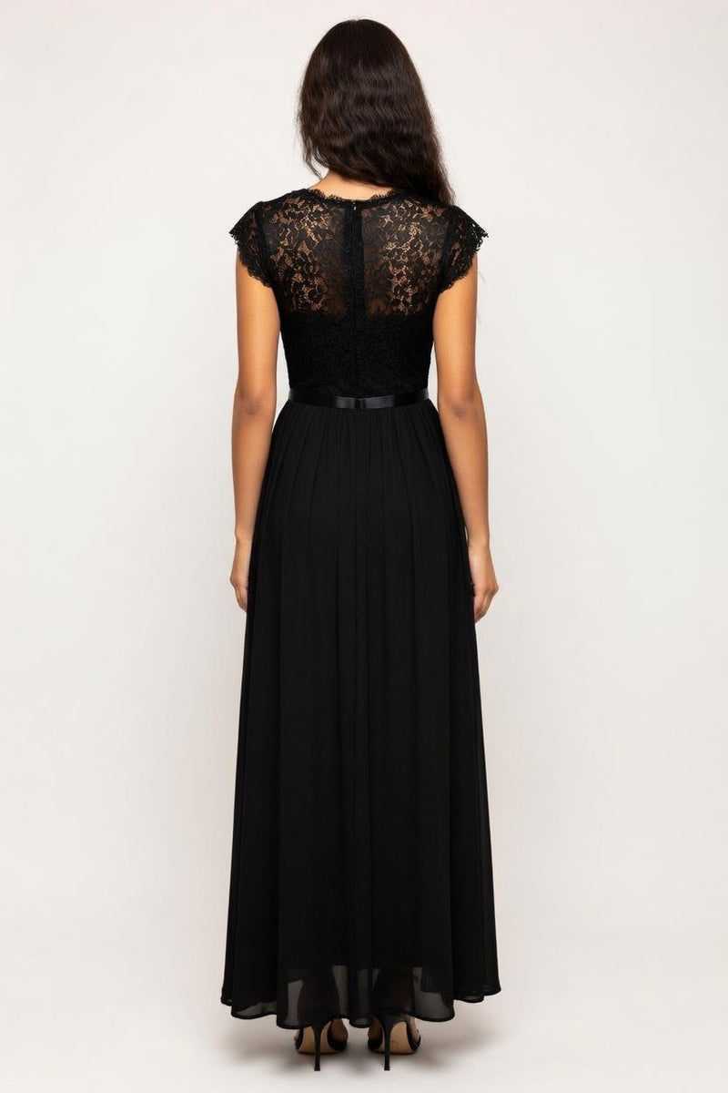 Chiffon Wrap Dress — back view