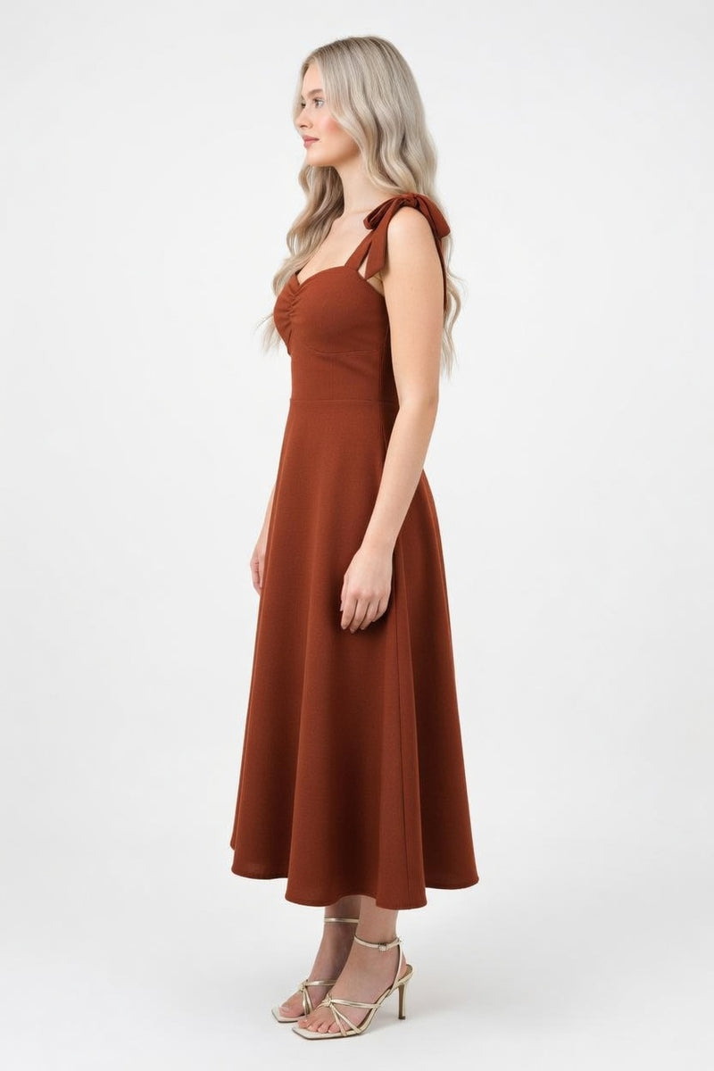 Sleeveless Midi Dress — side view