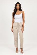 Ribbed Camisole with Built-in Bra — front view