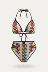 Halter Tie Swimsuit Set