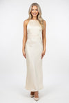 Satin Halter Dress